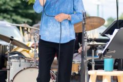 Bossamba, consisting of Maggie MacDougall, Wayne Hawkins, Lou Pappas and Mark Foster, perform as part of Jazz On Jay in Jay Square in Schenectady on Thursday, August 22, 2024. Jazz On Jay is a series of free jazz concerts every Thursday throughout the summer. Photo by Kevin Montano for Proctors Collaborative.