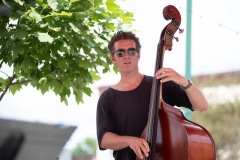 The Jeanine Ouderkirk Quartet performs during Jazz on Jay at Jay Square in Schenectady on Thursday, July 10, 2025. Photo by Kevin Montano for Proctors Collaborative.
