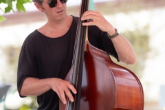 The Jeanine Ouderkirk Quartet performs during Jazz on Jay at Jay Square in Schenectady on Thursday, July 10, 2025. Photo by Kevin Montano for Proctors Collaborative.