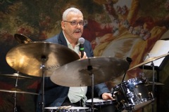 The Jeff "Siege" Siegel Quartet performs during Jazz on Jay in Robb Alley at Proctors in Schenectady on Thursday, June 26, 2025. Photo by Kevin Montano for Proctors Collaborative.