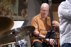 The Jeff "Siege" Siegel Quartet performs during Jazz on Jay in Robb Alley at Proctors in Schenectady on Thursday, June 26, 2025. Photo by Kevin Montano for Proctors Collaborative.