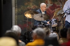 The Jeff "Siege" Siegel Quartet performs during Jazz on Jay in Robb Alley at Proctors in Schenectady on Thursday, June 26, 2025. Photo by Kevin Montano for Proctors Collaborative.