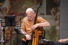 The Jeff "Siege" Siegel Quartet performs during Jazz on Jay in Robb Alley at Proctors in Schenectady on Thursday, June 26, 2025. Photo by Kevin Montano for Proctors Collaborative.