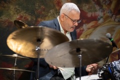 The Jeff "Siege" Siegel Quartet performs during Jazz on Jay in Robb Alley at Proctors in Schenectady on Thursday, June 26, 2025. Photo by Kevin Montano for Proctors Collaborative.