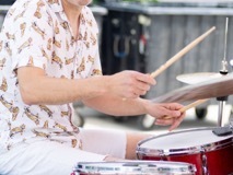 Todd Nelson and JazzAmericana perform as part of Jazz On Jay in Jay Square in Schenectady on Thursday, June 12, 2025. Jazz On Jay is a series of free jazz concerts every Thursday throughout the summer. Photo by Kevin Montano for Proctors Collaborative.