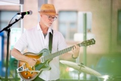 Todd Nelson and JazzAmericana perform as part of Jazz On Jay in Jay Square in Schenectady on Thursday, June 12, 2025. Jazz On Jay is a series of free jazz concerts every Thursday throughout the summer. Photo by Kevin Montano for Proctors Collaborative.