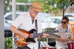 Todd Nelson and JazzAmericana perform as part of Jazz On Jay in Jay Square in Schenectady on Thursday, June 12, 2025. Jazz On Jay is a series of free jazz concerts every Thursday throughout the summer. Photo by Kevin Montano for Proctors Collaborative.