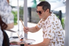 Todd Nelson and JazzAmericana perform as part of Jazz On Jay in Jay Square in Schenectady on Thursday, June 12, 2025. Jazz On Jay is a series of free jazz concerts every Thursday throughout the summer. Photo by Kevin Montano for Proctors Collaborative.