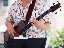 Todd Nelson and JazzAmericana perform as part of Jazz On Jay in Jay Square in Schenectady on Thursday, June 12, 2025. Jazz On Jay is a series of free jazz concerts every Thursday throughout the summer. Photo by Kevin Montano for Proctors Collaborative.