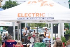 Todd Nelson and JazzAmericana perform as part of Jazz On Jay in Jay Square in Schenectady on Thursday, June 12, 2025. Jazz On Jay is a series of free jazz concerts every Thursday throughout the summer. Photo by Kevin Montano for Proctors Collaborative.