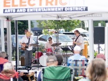 Todd Nelson and JazzAmericana perform as part of Jazz On Jay in Jay Square in Schenectady on Thursday, June 12, 2025. Jazz On Jay is a series of free jazz concerts every Thursday throughout the summer. Photo by Kevin Montano for Proctors Collaborative.